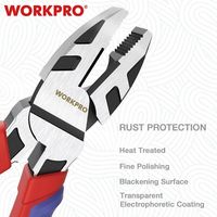 WORKPRO(ワークプロ) WORKPRO ワークプロ ペンチ グリップハンドルタイプ 全長200mm WP231105 1個（直送品）