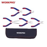 WORKPRO(ワークプロ) WORKPRO ワークプロ 5本組 ミニプライヤーセット ケース入 WP201015 1セット（直送品）