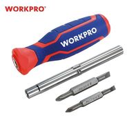 WORKPRO(ワークプロ) WORKPRO ワークプロ 差替式ドライバー ビットセット 全長190mm WP221046 1セット（直送品）