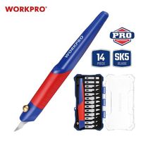 WORKPRO(ワークプロ) WORKPRO ワークプロ 14点入 差替式ナイフセット ケース入 WP219005 1セット（直送品）