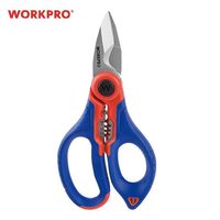 WORKPRO(ワークプロ) WORKPRO ワークプロ 電工ハサミ ステンレス製 全長167mm WP294003 1個（直送品）