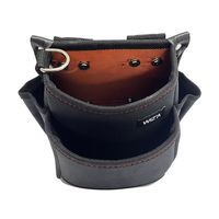 アークランズ WIZ’A アークランドサカモト 小型腰袋 2段 オレンジ WZKー01BO 1セット(3個) 4904781399154（直送品）