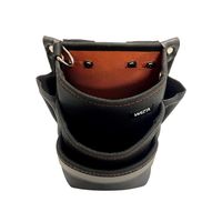 アークランズ WIZ’A アークランドサカモト 小型腰袋 3段 オレンジ WZKー02BO 1セット(2個) 4904781399185（直送品）