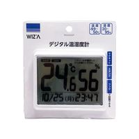 ウィザ(WIZ’A) アークランドサカモト デジタル温湿度計 大 マグネット・スタンド・フック穴付 WZDOー02 1セット(2個)（直送品）