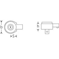 スタビレー STAHLWILLE ジョイントサイズ22×28mm トルクレンチ差替ラチェットヘッド 3/4DR 735/65 1個（直送品）