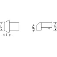スタビレー STAHLWILLE ジョイントサイズ9×12mm トルクレンチ差替ブランクエンドヘッド 737/100 1個（直送品）