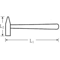 スタビレー STAHLWILLE エンジニアハンマー 360mm 10961ー1000G 1本（直送品）