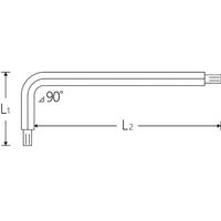 スタビレー STAHLWILLE ボールポイント付 六角棒レンチ ロングタイプ 2mm 10767ー2 1個（直送品）
