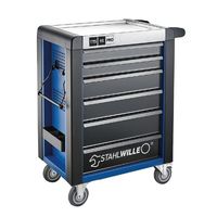 スタビレー STAHLWILLE 6段ツールトロリー W718×L496×H1020 耐荷重750kg ブルー 95/6BーPRO 1台（直送品）