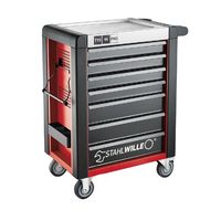 スタビレー STAHLWILLE 7段ツールトロリー W718×L496×H1020 耐荷重750kg レッド 95/7RーPRO 1台（直送品）