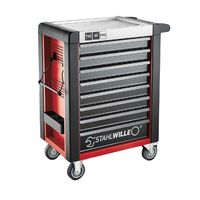 スタビレー STAHLWILLE 8段ツールトロリー W718×L496×H1020 耐荷重750kg レッド 95/8RーPRO 1台（直送品）