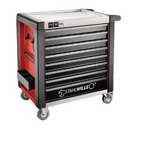 スタビレー STAHLWILLE 8段ツールトロリー W1001×L651×H1020 耐荷重1400kg レッド 98/8RーPRO 1台（直送品）