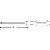 スタビレー STAHLWILLE プラスドライバー #2×100mm 4632SKーPH2 1本（直送品）