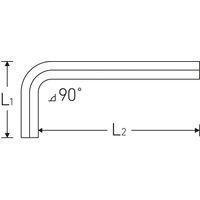 スタビレー STAHLWILLE 六角棒レンチ ショートタイプ 24mm 10760ー24 1本（直送品）