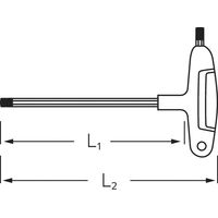 スタビレー STAHLWILLE Tハンドル六角ドライバー 6.0mm 軸長200mm 10768ー3Kー6 1本（直送品）