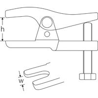 スタビレー STAHLWILLE ボールジョイントセパレーター 六角対辺19mm 11700 1個（直送品）