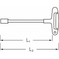 スタビレー STAHLWILLE T型ハンドルナットドライバー 9mm 全長234mm 12507ー2Kー9 1本（直送品）