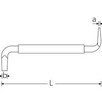 スタビレー STAHLWILLE オフセット マイナスドライバー 刃先厚1.2×刃先幅8.0mm 10546ー4 1個（直送品）