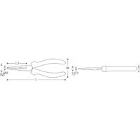 スタビレー STAHLWILLE 絶遠ラジオペンチ 全長200mm 6730 4 200VDE 1丁（直送品）