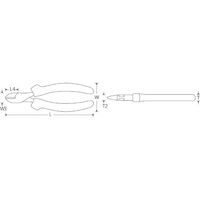 スタビレー STAHLWILLE 斜ニッパー 2コンポーネントハンドル 全長160mm 6720 1 160 1丁（直送品）