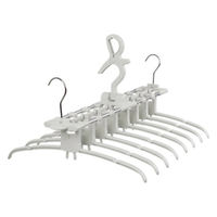 一気に取り込める8連ハンガー HA-04R 1セット（1個×3） 時短 省スペース 洗濯ハンガー ユメミグサ