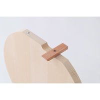 ウメザワ 青森ひばの丸まな板スタンド付き L 78026 1個（直送品）