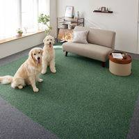 SUMINOE RUG RUG タイルカーペット フローループ 400×400mm グリーン 1セット(10枚入)（直送品）