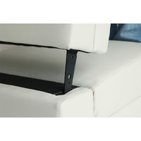 【軒先渡し】市場 aven ビンデンソファ2 1人用 ひじ無し（中間用） 幅550mm アイボリー 1台（直送品）