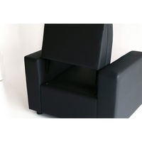 【軒先渡し】市場 aven ビンデンソファ2 1人用両ひじ付き 幅850mm ブラック 1台（直送品）