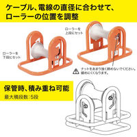 ジェフコム ケーブルローラー CR-511A 1式（直送品）