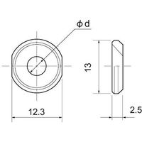 SUNCO 三価ホワイト JBワッシャー M5.1ヨウ (1000本入) 4547733810231 1箱(1000本)（直送品）
