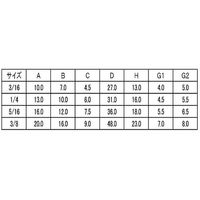 SUNCO 冷間蝶ナット(H) D=48 3/8 (120本入) N0-00-0132-8030-0000-00 1箱(120本)（直送品）
