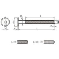 SUNCO GB JCBーB(六角穴D16 6 X 80 (100本入) 4942131643540 1箱(100本)（直送品）