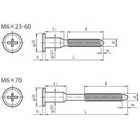 SUNCO ニッケル JCBーA(+ー)D17 6 X 55 (100本入) 4942131643403 1箱(100本)（直送品）
