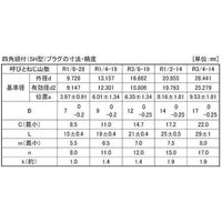 SUNCO クロメート プラグーSH(四角頭 PT 1/2 (50本入) A0-00-5720-8040-0000-02 1箱(50本)（直送品）