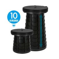 Trimate 10段階 折りたたみ椅子 ブラック AFF-AST001-BK 1個 60-7278-02（直送品）