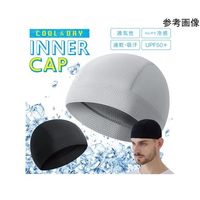 Trimate 冷感ヘルメットインナー ブラック AFF-HKS004-BK 1個 60-5660-97（直送品）