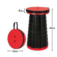 Trimate 10段階 折りたたみ椅子 レッド AFF-AST001-RD 1個 60-7278-03（直送品）