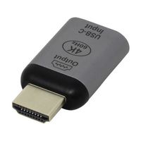アイネックス USB TypeーC変換アダプタ C ー HDMI ディスプレイ側接続用 ADV-CHD01 1個 68-5365-13（直送品）