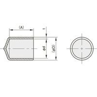 岩田製作所 保護キャップ 丸(1個入)黄 HLYE280-P 1個 60-2800-58（直送品）