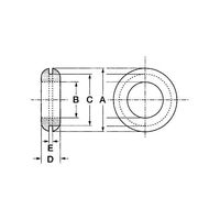 スズデン ゴムブッシング <C=12>20個入 GB0912 1袋 62-2200-04（直送品）