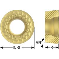 セコ 旋削 ISOポジインサート RCGT0803・MF2 TS2050 RCGT0803M0-MF2 1セット(10個)（直送品）