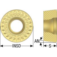 セコ 旋削 ISOポジインサート RCMT10T3・MF2 TP1501 RCMT10T3M0-MF2 1セット(10個)（直送品）