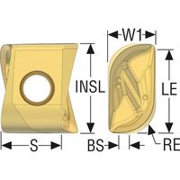 セコ フライス スクエアT4インサート LOEX1207・M09 F40M LOEX120750R-T2-M09 1セット(10個)（直送品）