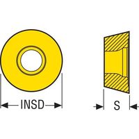 セコ・ツールズ・ジャパン セコ フライス 金型用インサート RDHT0803 MP3501 RDHT0803M0-E03 1セット(10個)（直送品）
