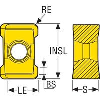 セコ フライス サイドカッタ335.18用インサート LNK・0504・ MP3501 LNKT050408PPTN4-M06（直送品）