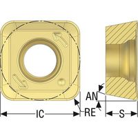セコ フライス 金型用インサート SPKT10T3・M10 MP3501 SPKT10T317TN-M10 1セット(10個)（直送品）