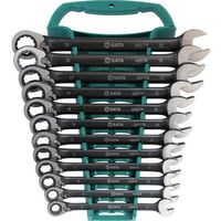 Apex Tool Group SATA 切替式コンビネーションラチェットレンチセット 黒[12点] ST08044B 1セット（直送品）