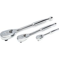 SATA ラチェットハンドル3点セット 120XP 差込角12.7mm差込角9.5mm差込角6.35mm ST13975 1セット（直送品）