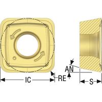セコ フライス 金型用インサート SPKT140523TN・ MP1501 SPKT140523TN-M14 1セット(10個)（直送品）